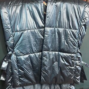 Anthropologie Blue Quilted Vest